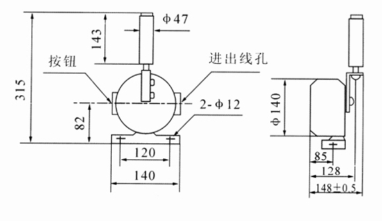 杰航跑偏開(kāi)關(guān)XLPP-J-20-45KBW-220P防爆兩級(jí)跑偏開(kāi)關(guān)