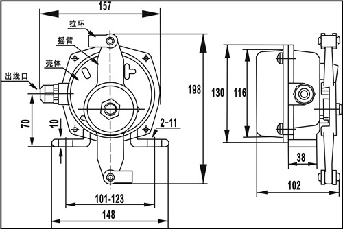 KLT2-I、KLT2-II雙向拉繩開關(guān)_拉繩開關(guān)工廠直營